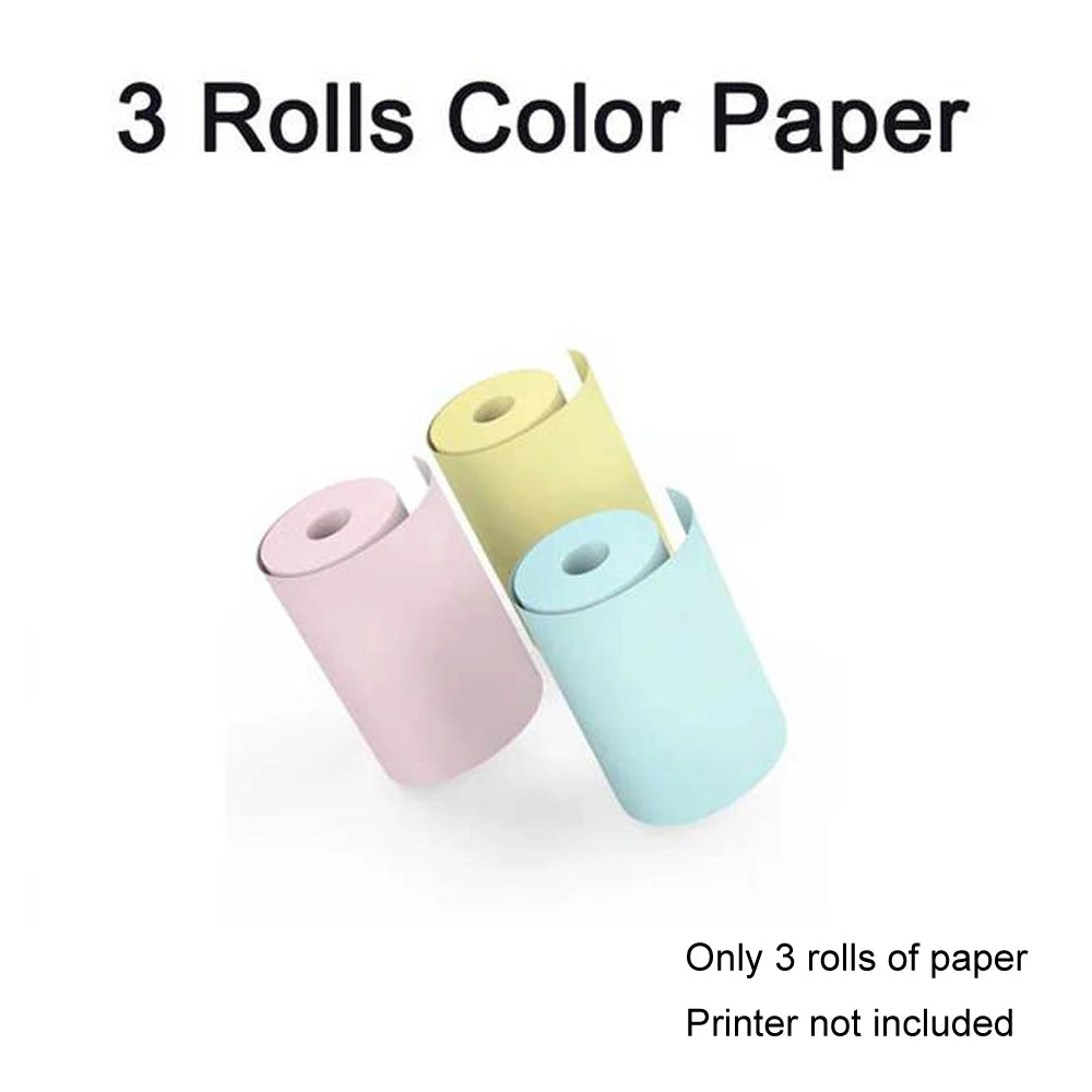 Mini Printer, Inkless Sticker Maker, Free Cut Small Pocket Printer, Portable Thermal Printer for Photo Journal Notes Memo