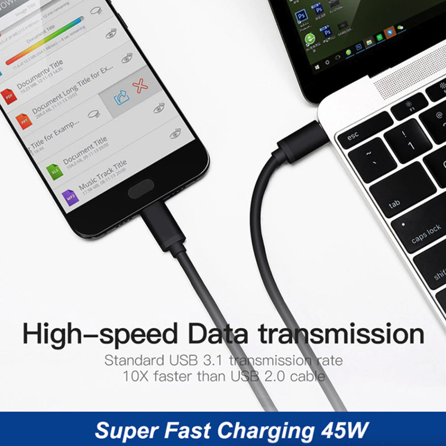 45W USB-C Super Fast Wall Charger + 6FT Cable for Samsung Galaxy S21 S22 S23 S24