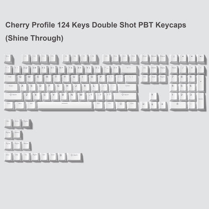 168 Keys Double Shot PBT Keycap Custom WOB Keycap Cherry Profile Keyboard Keycaps for Cherry Gateron MX Switches Gaming Keyboard