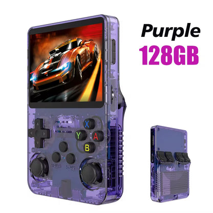 Open Source R36S Retro Handheld Game Console Linux System 3.5 Inch IPS Screen Portable Pocket Video Player 64GB Game Gift