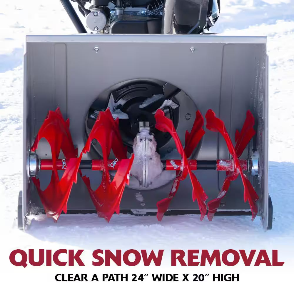 Flurry XL 24 In. 208 CC Self Propelled 2-Stage Gas Snow Blower with Electric Start