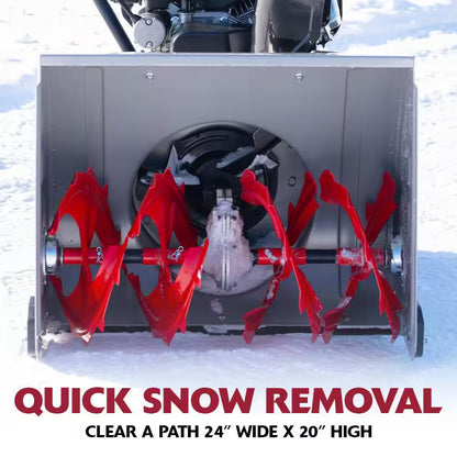 Flurry XL 24 In. 208 CC Self Propelled 2-Stage Gas Snow Blower with Electric Start