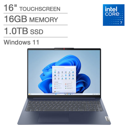 Ideapad Slim 5I 16" Touchscreen Laptop - Intel Core 7 Processor 150U - WUXGA - 1920 X 1200 Display - Windows 11