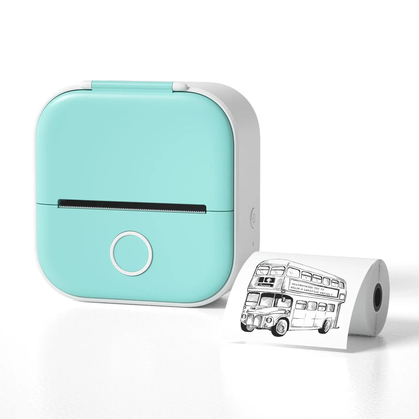 Mini Pocket Printer New and Upgraded Fast Print Portable Mini Thermal Printer Wireless Bluetooth Photo Printer