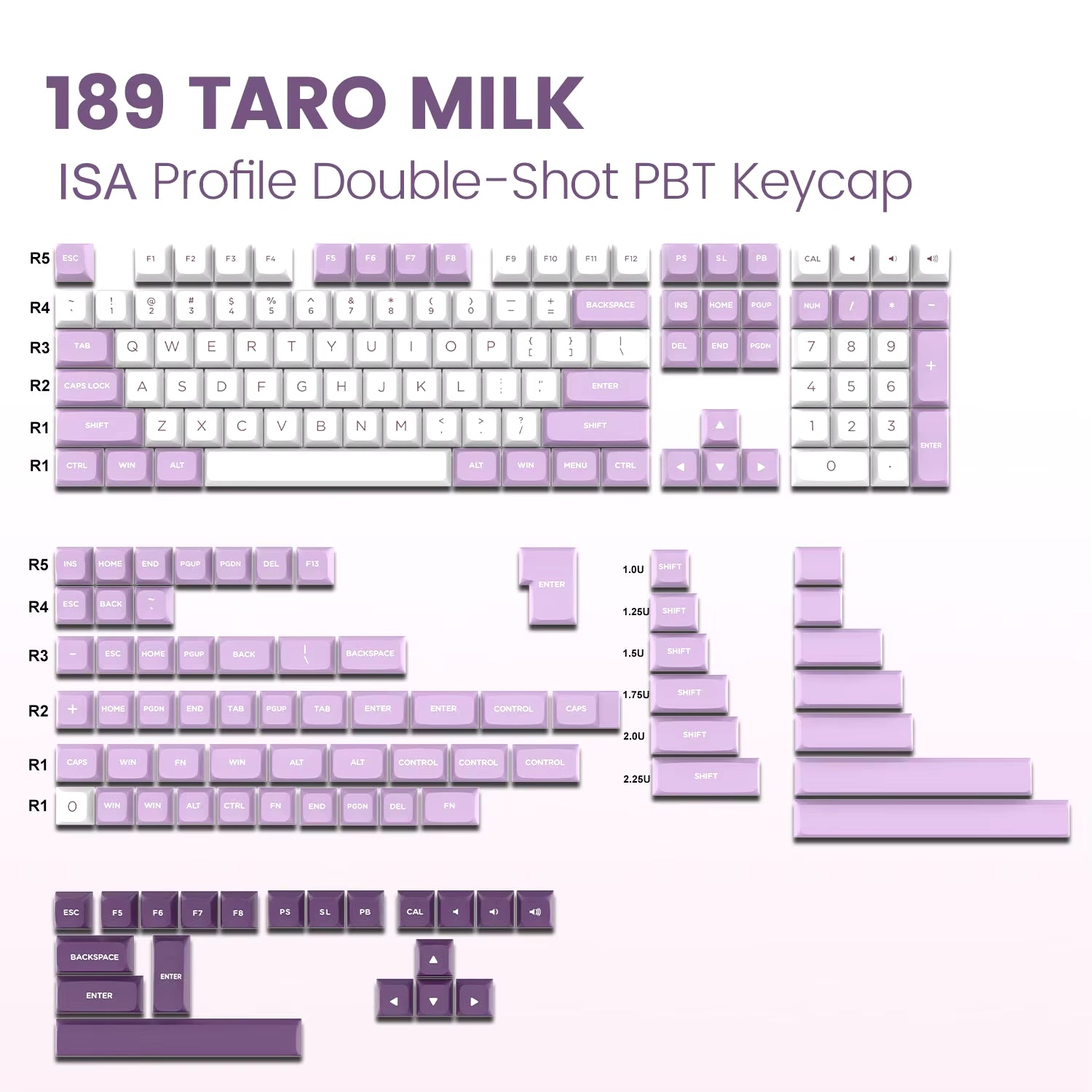 168 Keys Double Shot PBT Keycap Custom WOB Keycap Cherry Profile Keyboard Keycaps for Cherry Gateron MX Switches Gaming Keyboard